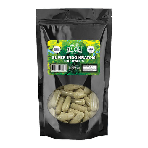 Earth Kratom - Capsule Super Indo 300ct
