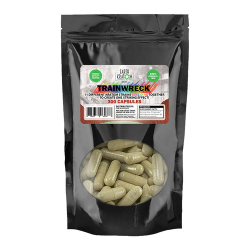 Earth Kratom - Capsule Trainwreck 300ct