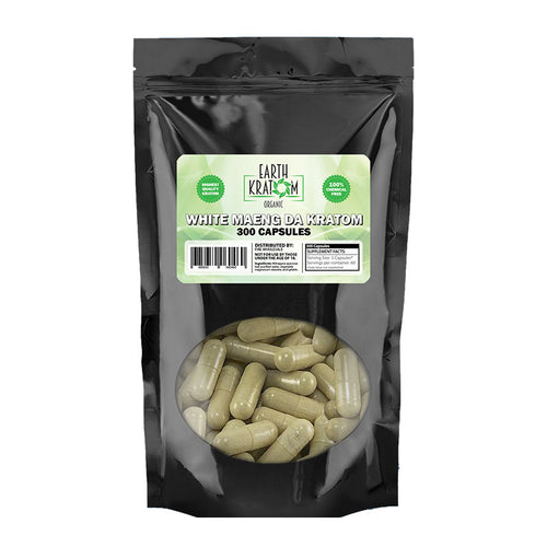 Earth Kratom - Capsule White Maeng Da 300ct