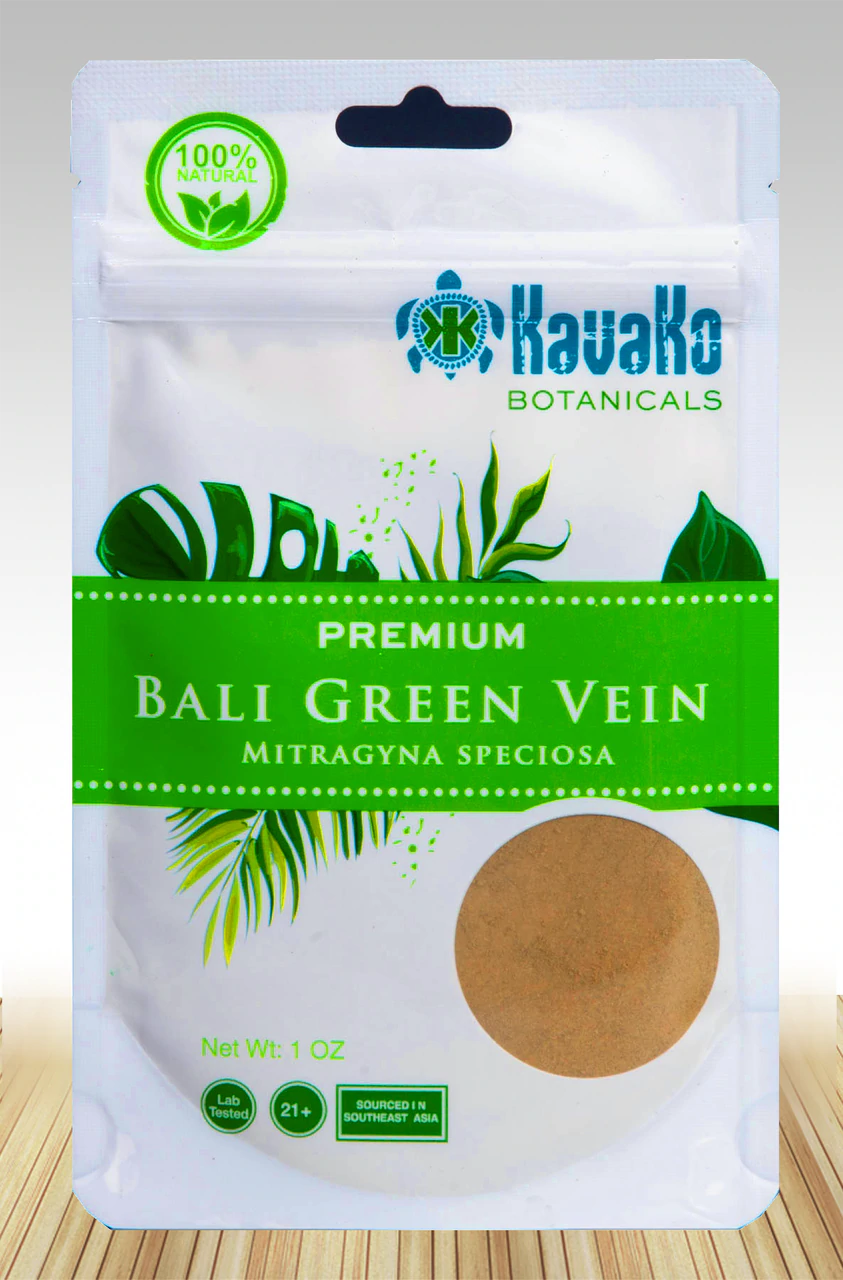 Kavako Botanicals - Kratom Powder Bali Green Vein For Sale