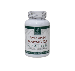Whole Herbs - Kratom Capsule Pills Red Vein Maeng Da