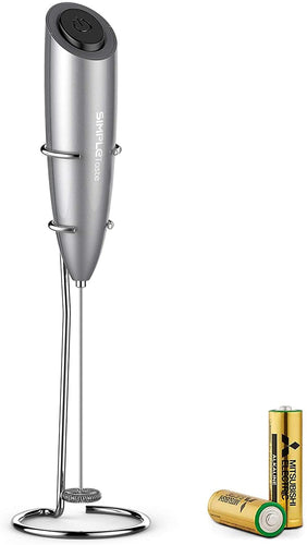 Simple Taste - Kratom Accessories Milk Frother Electric Foam Maker Gray