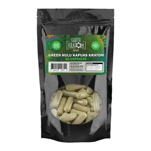 Earth Kratom - Capsule Green Hulu 65ct