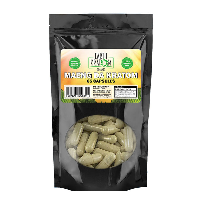 Earth Kratom - Capsule Green Maeng Da 65ct