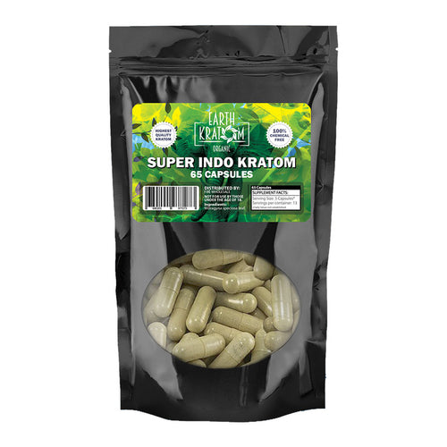 Earth Kratom - Capsule Super Indo 65ct
