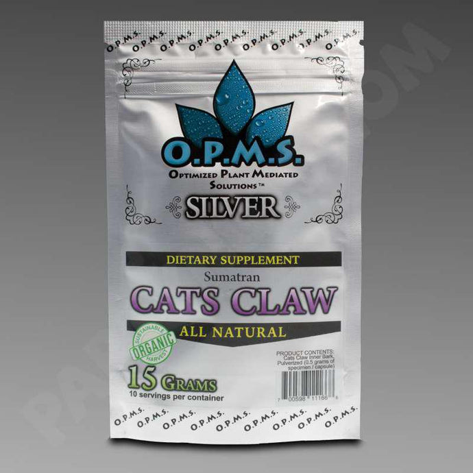 OPMS - Kratom Capsule Sumatran Cats Claw Silver 15gm 30Caps