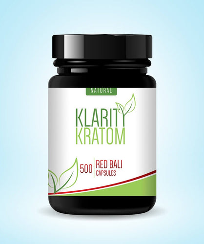 Klarity Kratom - Kratom Capsules Red Bali 12 Capsules (KRATOM SAMPLES)