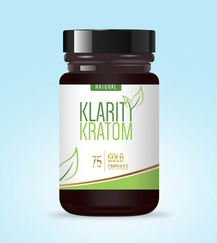 Klarity Kratom - Kratom Capsules Gold 12 Capsules (KRATOM SAMPLES)
