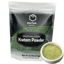 Load image into Gallery viewer, Kratom Krates - Kratom Powder Tea Green Malaysian For Sale