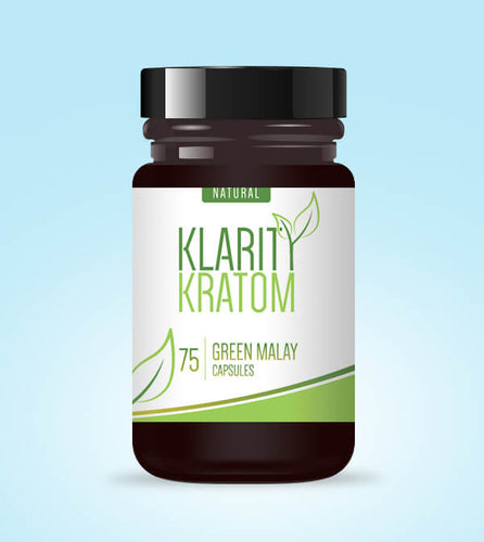 Klarity Kratom - Kratom Capsules Green Malay 12 Capsules (KRATOM SAMPLES)