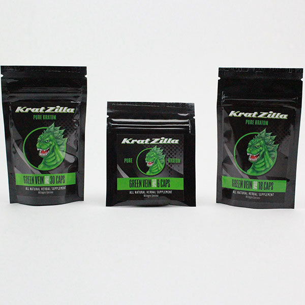 Krat Zilla - Kratom Capsule Green Vein