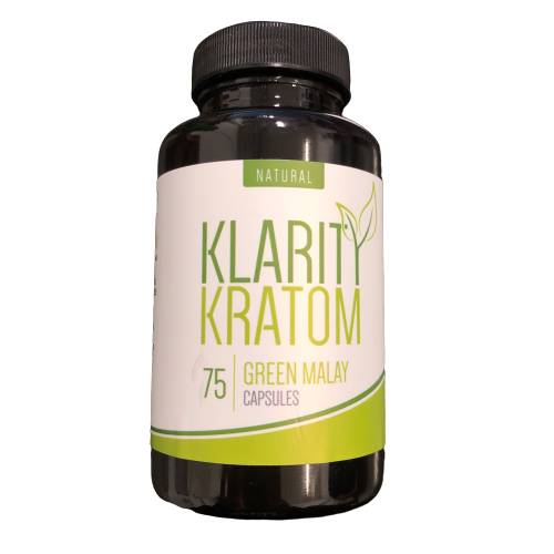 Klarity Kratom - Kratom Capsule Green Malay 75ct For Sale