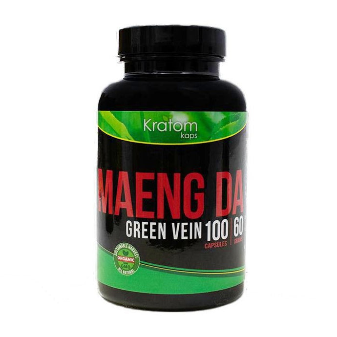 Kratom Kaps - Kratom Capsule Maeng Da Green Vein 100ct For Sale