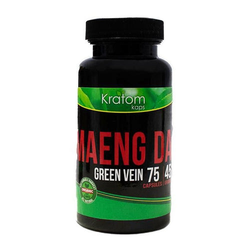 Kratom Kaps - Kratom Capsule Maeng Da Green Vein 75ct For Sale