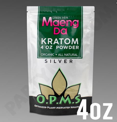 OPMS - Kratom Powder Tea Maeng Da Silver 4oz. For Sale