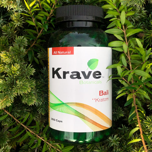 Krave Botanicals - Bali Kratom 300 Capsules