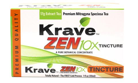 Krave Kratom - Liquid Extract Tea Zen 10X Tincture 30ml For Sale