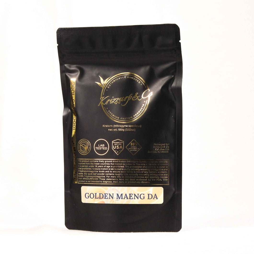 Krizzurp & Co - Kratom Powder Tea Golden Maeng Da