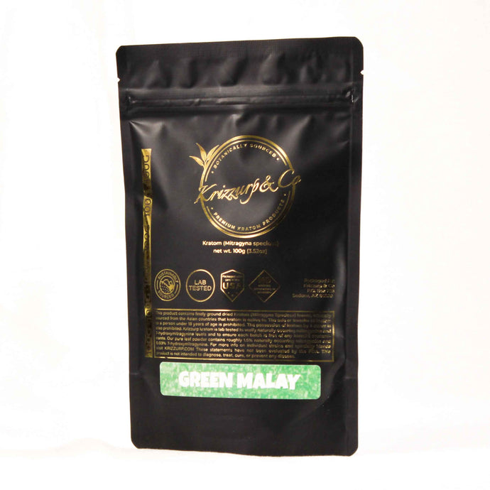 Krizzurp & Co - Kratom Powder Tea Green Malay