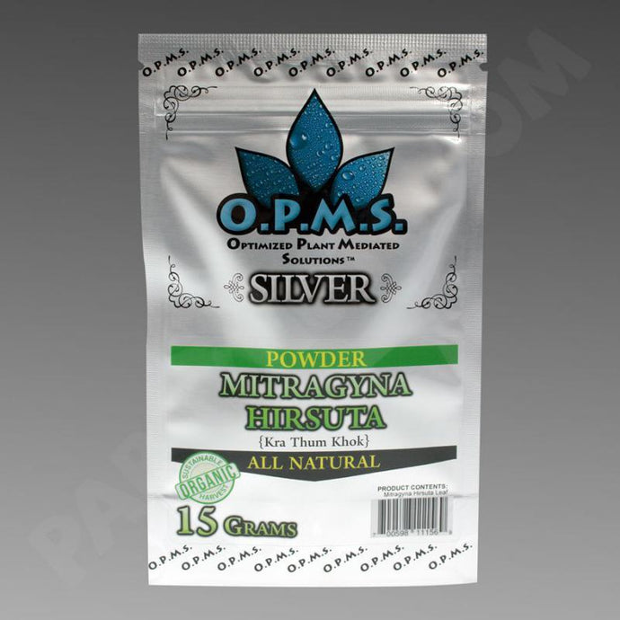 OPMS - Kratom Powder Tea Mitragyna Hirsuta Silver 15g For Sale