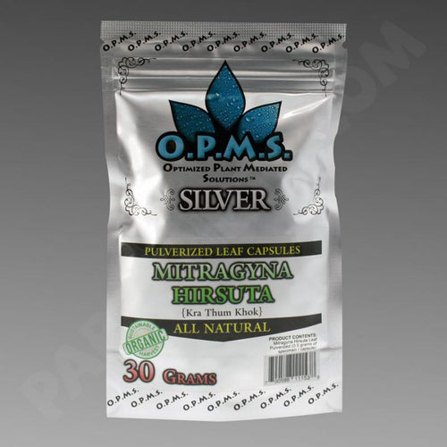 O.P.M.S. Mitragyna Hirsuta Silver 30g, 60 Caps