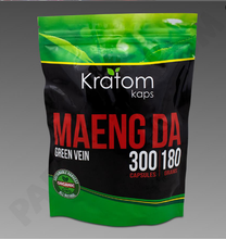 Load image into Gallery viewer, Kratom Kaps - Capsule Maeng Da 300ct Green Vein For Sale