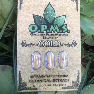 OPMS - Gold Kratom Extract Capsules 3ct.