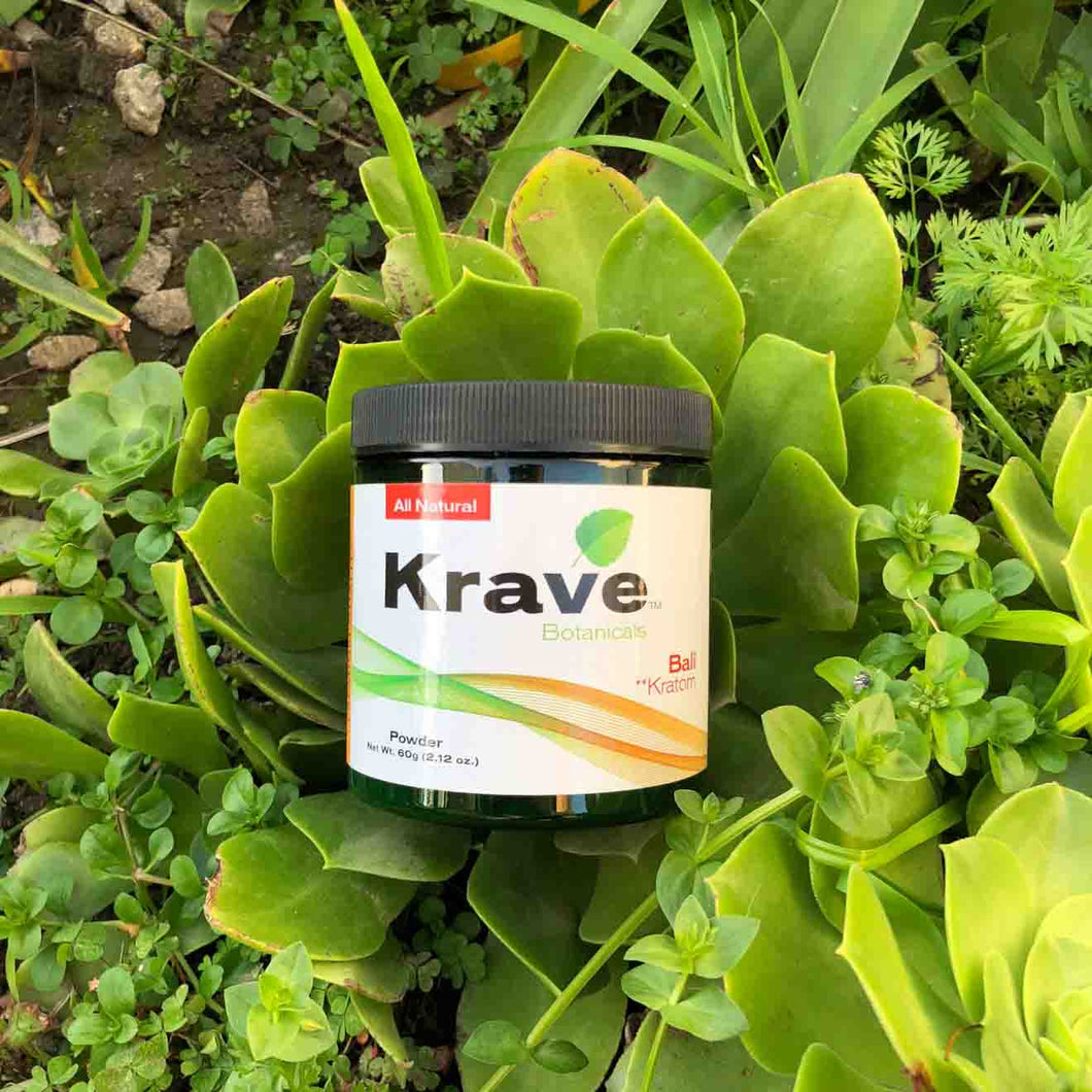 Krave Botanicals - Bali Kratom 60 Gram Powder Loose Leaf