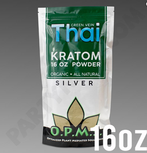 OPMS - Kratom Powder Tea Thai Silver 16oz. For Sale