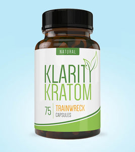 Klarity Kratom - Kratom Capsules Trainwreck 12 Capsules (KRATOM SAMPLES)