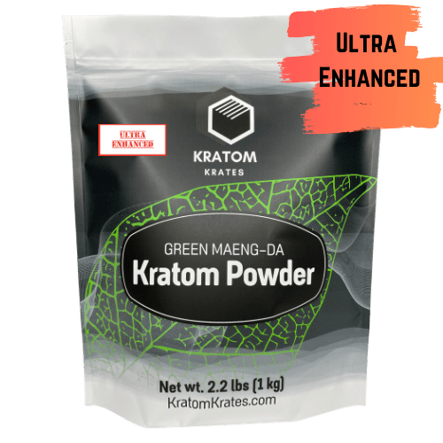 Kratom Krates - Kratom Powder Tea Green Maeng Da Ultra Enhanced For Sale