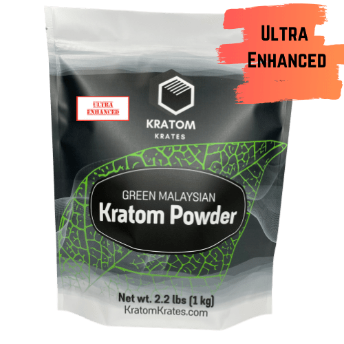 Kratom Krates - Kratom Powder Tea Green Malaysian Ultra Enhanced For Sale