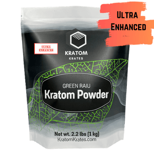 Kratom Krates - Kratom Powder Tea Green Raiu Ultra Enhanced For Sale