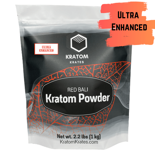 Kratom Krates - Kratom Powder Tea Red Bali (Horn) Ultra Enhanced