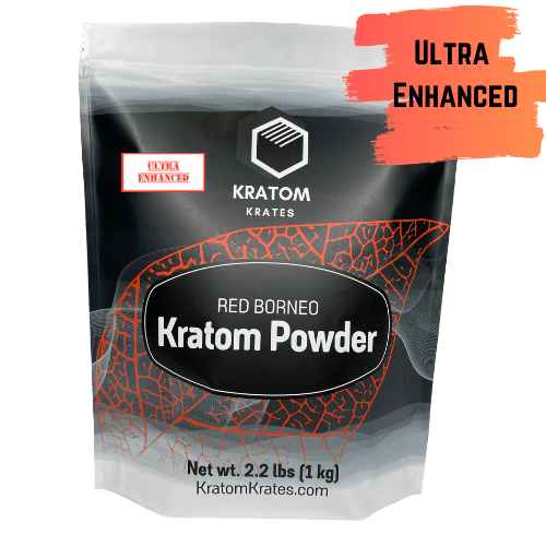 Kratom Krates - Kratom Powder Tea Red Borneo Ultra Enhanced For Sale