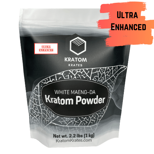 Kratom Krates - Kratom Powder Tea White Maeng Da Ultra Enhanced For Sale