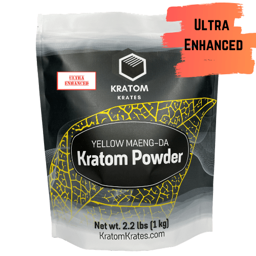 Kratom Krates - Kratom Powder Tea Yellow Maeng Da Ultra Enhanced For Sale