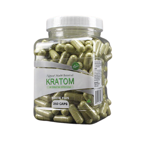 Natural Health Botanicals - Kratom Capsule White Vein For Sale