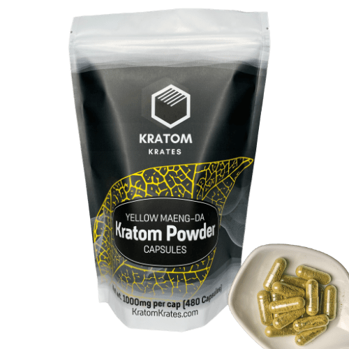 Kratom Krates - Capsule Yellow Maeng Da 