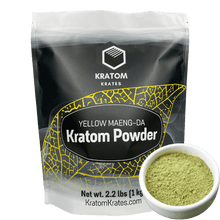 Load image into Gallery viewer, Kratom Krates - Kratom Powder Tea Yellow Maeng Da For Sale