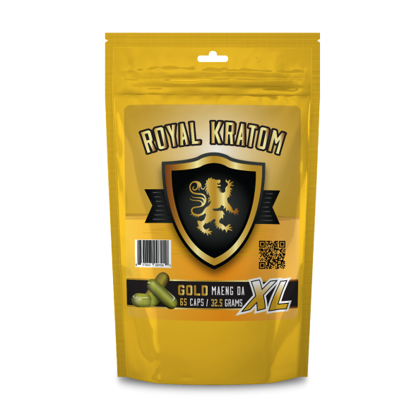 Royal Kratom - Capsule Maeng Da Gold XL 65ct