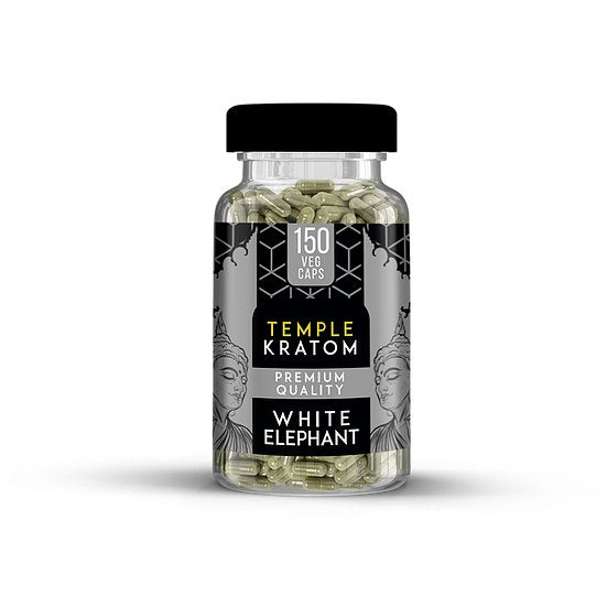 Temple Kratom - Capsule White Elephant 150ct