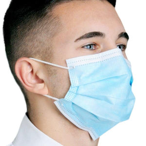 Face Mask Disposable Non-Woven 3-layer Filter Unisex Anti-dust Mouth Nose Proof Mask