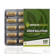 Load image into Gallery viewer, Urban Ice Organics - Kratom Capsules Green Malaysian 10ct
