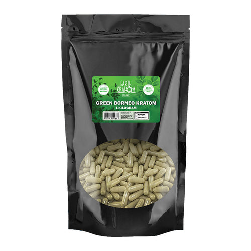 Earth Kratom - Capsule Green Borneo 1kg