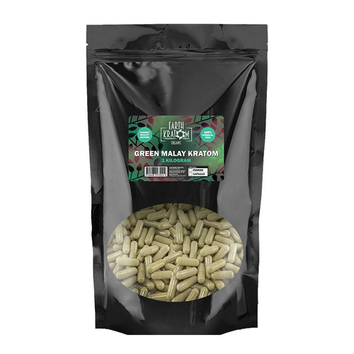 Earth Kratom - Capsule Green Malay 1Kg