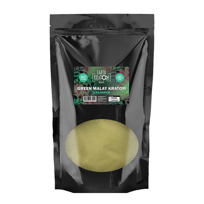 Earth - Kratom Powder Tea Green Malay 1kg For Sale