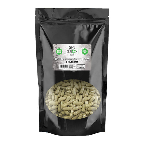 Earth Kratom - Capsule White Borneo 1kg