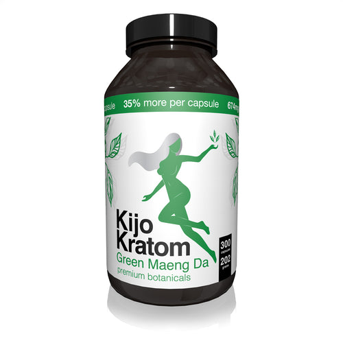 Kijo Kratom - Kratom Capsule Green Maeng Da 300ct For Sale