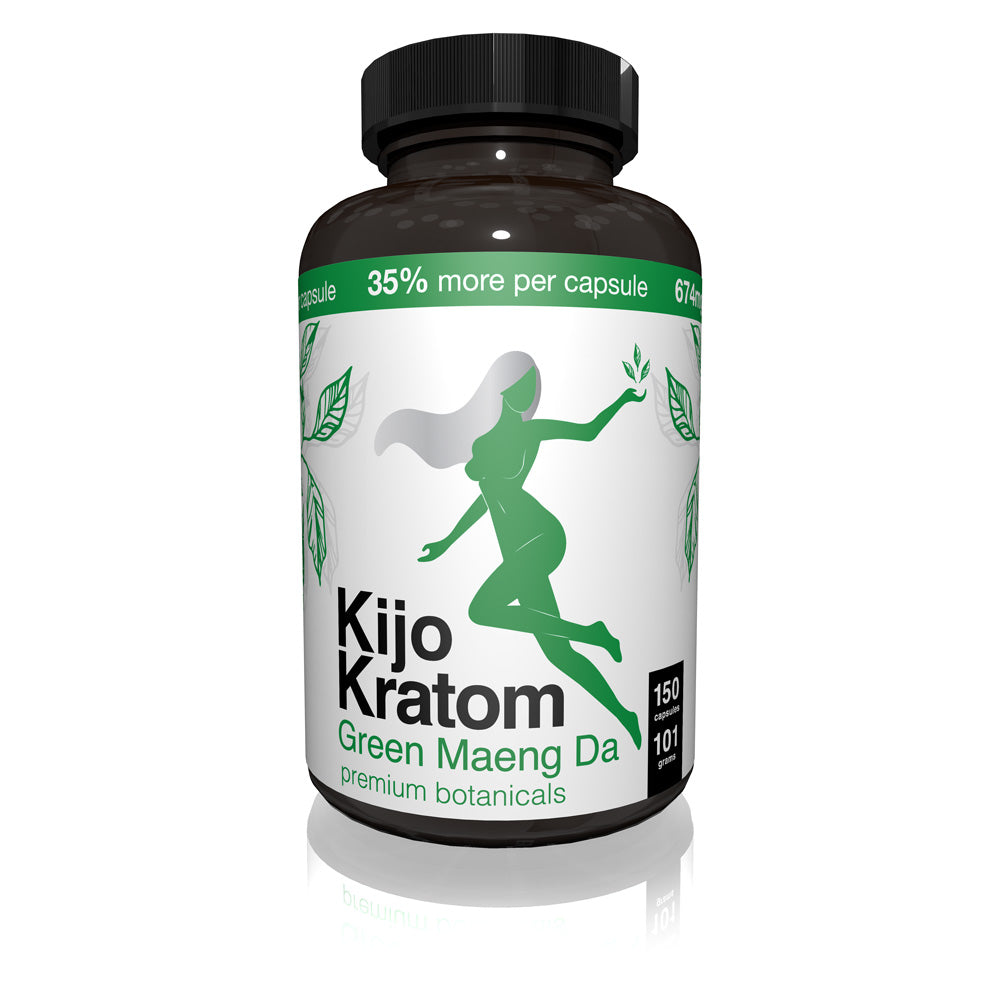Kijo Kratom - Kratom Capsule Green Maeng Da 150ct For Sale